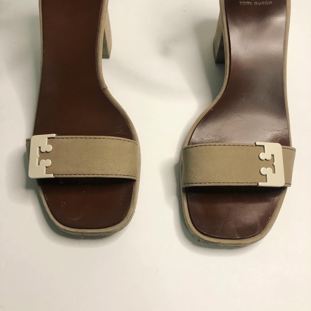 Tory Burch Suede Gabrielle block heel - Picture 4 of 8